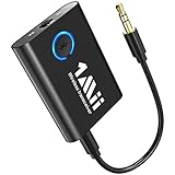 1Mii Bluetooth 5.3 Adapter für TV zu Kopfhörer, 2-in-1 Sender Empfänger, aptX-Adaptive...