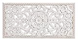 Meinposten. Wandornament Holz weiß 60x30 cm shabby Landhaus Ornament...