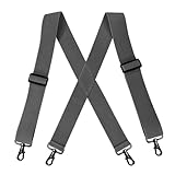ANMITI Herren Hosenträger Mit X Form Designs Und Starker 4 Metallclip Für Sichere Grip...