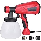 Hainar Farbsprühsystem 400W, Elektrische HVLP-Farbsprühsystem 1300-ml-Behälter, 3...