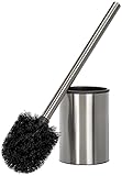 TATAY Satin Klobürste, aus rostfreiem Stahl, Eimer mit Polypropylen-Innenseite,...