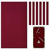 Mixweer Billardtuch, 2,6 m, aus Filz mit 6 Stoffstreifen, vorgeschnittener...