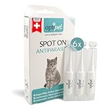 Optipet Spot On für Katzen 6x1ml Pipetten Alle Gewichtsklassen Hochwirksame...