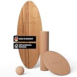 Balance Board aus Eichenholz [Handgefertigt in Deutschland] FSC-zertifizierter...