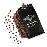 Black Label Coffee® Kaffeebohnen 1kg extrem säurearm | Malabar Arabica, Schokoladig,...