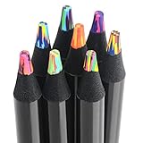 nsxsu 8 Farben Regenbogenstifte, Jumbo Buntstifte für Erwachsene und Kinder, mehrfarbige...