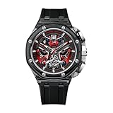 LILUOKE Uhren für Herren, coole Kleideruhr, 30 ATM leuchtendes Design, großes...