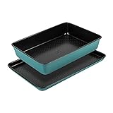 Prestige x Nadiya Antihaft-Backbleche, 2er-Set, tiefe Bräter, 33 x 23 cm, großes...