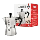 Bialetti Moka Express Aluminium-Kaffeemaschine für Herdplatten (2 Tassen), 90...
