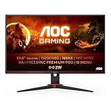 AOC Gaming 24G2SAE - 24 Zoll FHD Monitor, 165 Hz, 1ms, FreeSync Premium (1920x1080, VGA,...