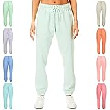 Light & Shade Damen Soft Touch Loungewear Jogginghose Jogger, Nebelhafte Jade, L