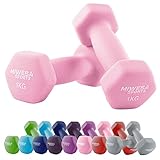 Miweba Sports Neopren Hantelset NKH100 | 𝐏𝐫𝐨𝐟𝐢 Hantel - Hexagon...