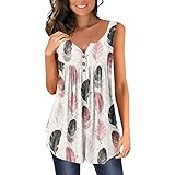 Damen Shirt Langarm v-Ausschnitt Lange weiße Bluse Damen Weiss Pullover Tunika Damen...