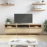 CKioict DVD Schrank Sideboard Wohnzimmer Modernes TV Board TV-Schrank Sonoma-Eiche...