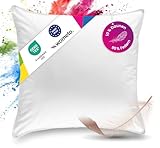 wometo Premium Oeko-TEX Feder- & Daunenkissen Kopfkissen - 90% Federn 10% Daunen...