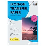 PPD 10 x A4 Inkjet Premium Transferpapier für helles Textil, Bügeleisen und...