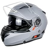 NENKI Helm Motorrad, Motorradhelm Zertifiziert nach ECE 22.06, Klapphelm...