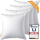 Gentle North Kopfkissen (40x40 cm groß) - 4er Set Kissen für Bett und als...