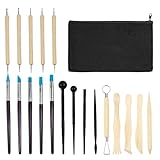 20 Stück Modelierwerkzeugset, Polymer Clay Tools Keramik Werkzeug Set Sculpting...