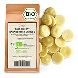 Kamelur 1kg BIO Kakaobutter kaltgepresst aus Criollo Kakaobohnen - in...