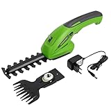 WORKPRO Heckenschere und Kräuterschere, kabellos, 7,2 V – Grasschere mit 2...