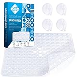 GripSafe® Duschmatte rutschfest EXTRA für Erwachsene INKL Aufhängung,...