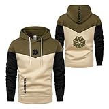 NXTBHDCW Baggy-Hoodie Für Herren Von R.es.i.d.en.t Kapuzenmäntel Pullover Mit...