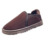 Stiefel Damen Kurz Cowboy Stiefel Boot Damen Winter Men's Cotton Shoes Low Top Warm Shoes...