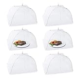 Homealexa Fliegenhaube 6 Set Abdeckhaube für Essen Faltbare Kuchenabdeckung...