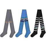 L&K-II 3er Kinder Baby Jungen Strickstrumpfhose mit verschiedenen Mustern...