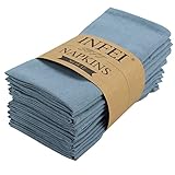 INFEI weich Polyester -Leinen gemischt Abendessen Cloth Servietten, 12 Stück...