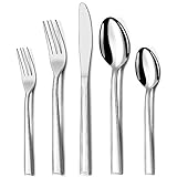 Hunnycook Besteck Set, 60 teilig Besteck Set 12 Personen, Edelstahl mit Messer Gabel...