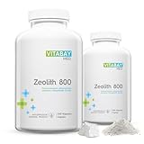 Vitabay Zeolith Kapseln hochdosiert 800-480 Zeolith Detox Kapseln VEGAN & ORGANISCH -...