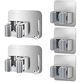 Besenhalterung Wand, Gerätehalter Set, 5 Stück Halter mit 2 Haken,...