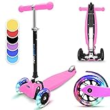Fun Pro ONE Roller, der Sichere Premium Roller Kinder 3 Jahre, Vergleichstestsieger, LED...