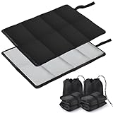 WUFANC 2er Pack Sitzkissen Outdoor, Thermo Sitzkissen Faltbar, wasserdichte,...