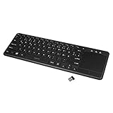 LogiLink ID0188 - Funk Tastatur mit eingebautem Touchpad, 12 praktischen Multimedia...
