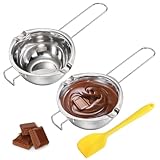 Lawei 2er set Wasserbad Schmelzschale 500ml Edelstahl Schokoladen Schmelztiegel...