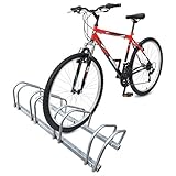 VOUNOT Fahrradständer, für 4 Fahrräder, Boden und Wandmontage, Aufstellständer...