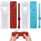 Wii-Fernbedienung, 2x Wii Controller Gamecontroller Wireless Remote...