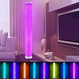 LUXJET Farbwechselnde LED Stehlampe Dimmbar mit Fernbedienung für Wohnzimmer,...