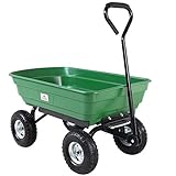 DEUBA® Bollerwagen mit Kippfunktion 300kg Belastbar 4 Profil Gelände Räder...