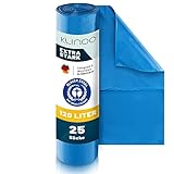 Extra Starke blaue Müllsäcke 120 Liter - Reißfeste Müllbeutel XXL - Typ 100...