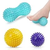 URAQT Massagebälle Faszienball, 3er Set Igelball Set, Spiked Massage Ball Hart,...