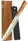 YOUSUNLONG Sashimi-Schneidemesser - 215mm Sujihiki Yanagiba Messer - Superscharfer Schnitt...