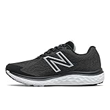 New Balance Damen W680V7 Straen-Laufschuh, Black, 39 EU