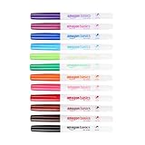 Amazon Basics Whiteboard-Marker, geruchsarm, ultrafeine Spitze, trocken...