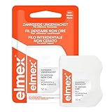elmex Zahnseide 50m – gewachstes Zahnband für eine gründliche Zahnreinigung – Faden...