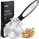 Pizzaschneider, Pizzaroller aus Edelstahl, Hochwertige schneidemesser- Zerteilt Pizza...