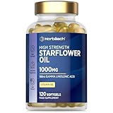 Borretschöl Kapseln 1000mg mit Vitamin B6 | 4 Monate Vorratt - 120 Stück | 168mg GLA |...